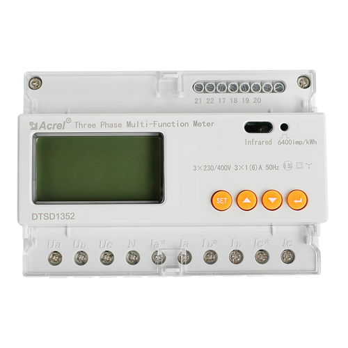 Wattímetro trifásico de medição direta 80A (Para equipamento Sungrow) DTSD1352-80A/DTSU666