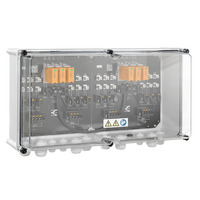 Combiner Box Weidmuller , 1000 V, 2 MPPT, 3 entradas/3 salidas por MPPT, Con soporte de fusible, Protección contra sobretensiones II, Prensaestopas []