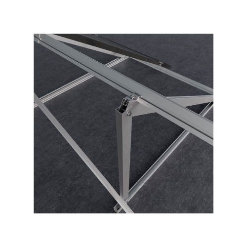 11V5-30-C. Suporte inclinado fechado para cobertura metálica, vertical. Crudo