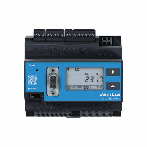 [UMG-604E-PRO] Analizador de Red UMG 604E-PRO, 52.16.202 Janitza ( Para equipo Sungrow). Medida indirecta. No incluye trafos de intensidad.