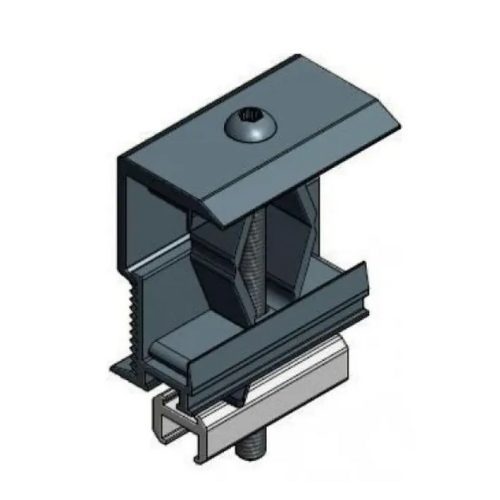 [721552ZW] Grampo de extremidade em alumínio para perfis de alumínio - T30 - gama de fixação 28-50 mm - preto