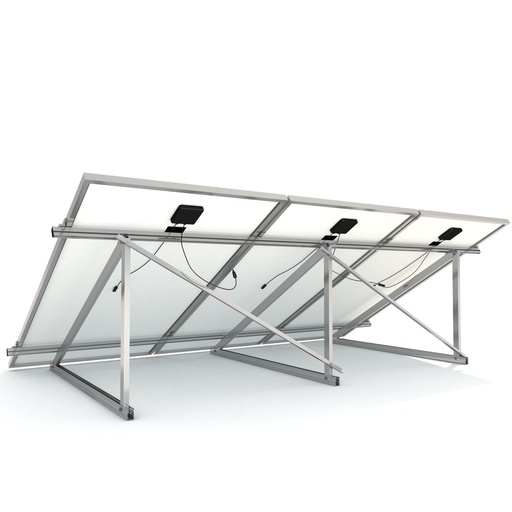 [A0096] 11V6-15-A. Soporte inclinado cerrado, vertical. Anodizado